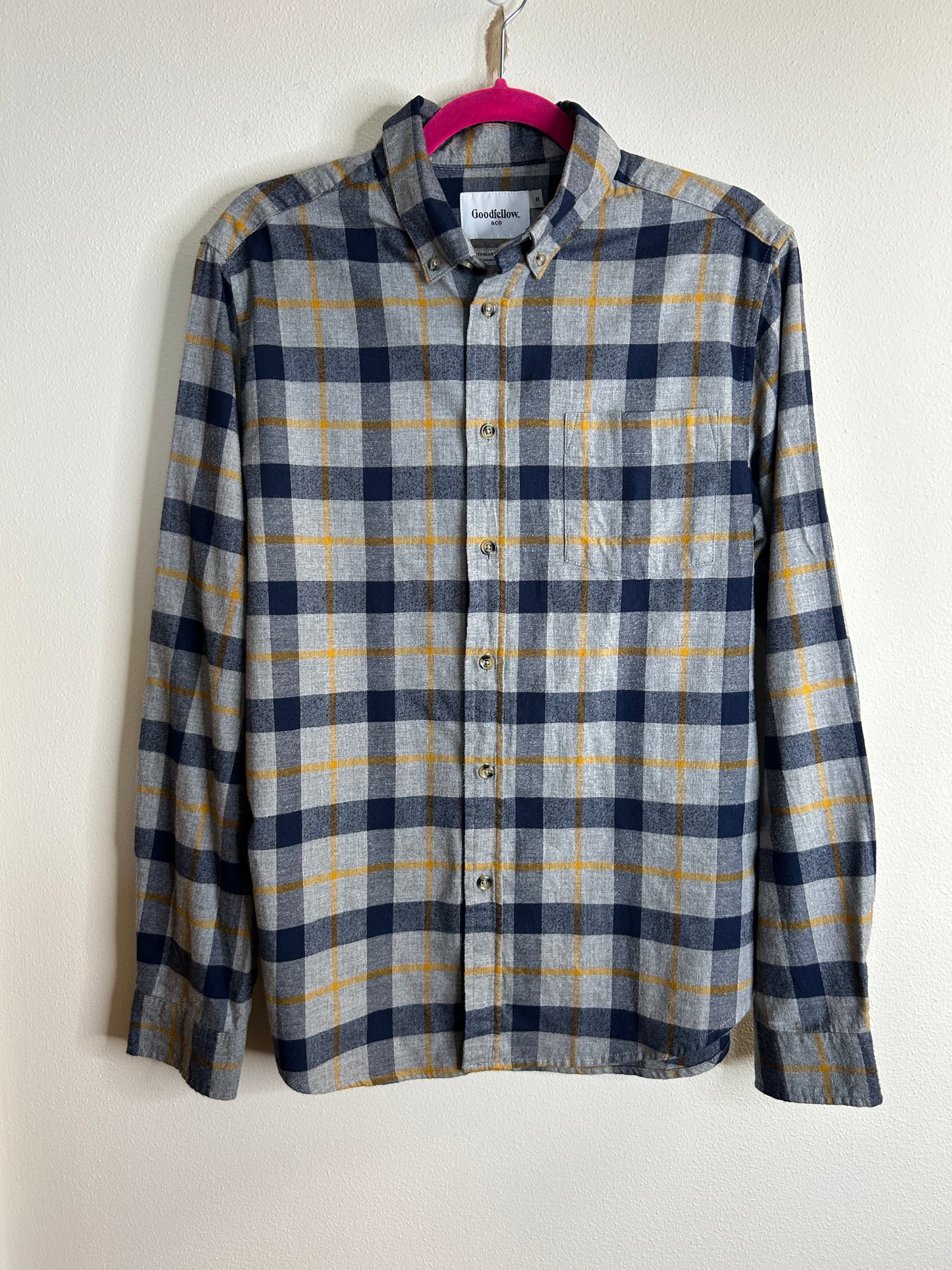 Leinenkugels Summer Shandy upcycled flannel shirt unisex size M