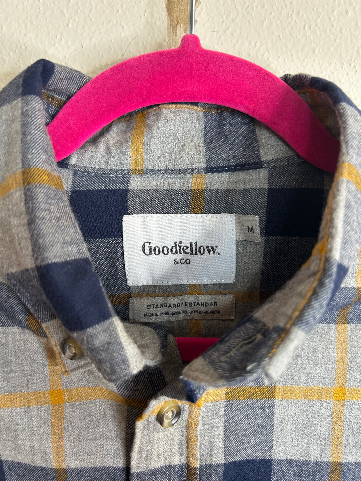 Leinenkugels Summer Shandy upcycled flannel shirt unisex size M