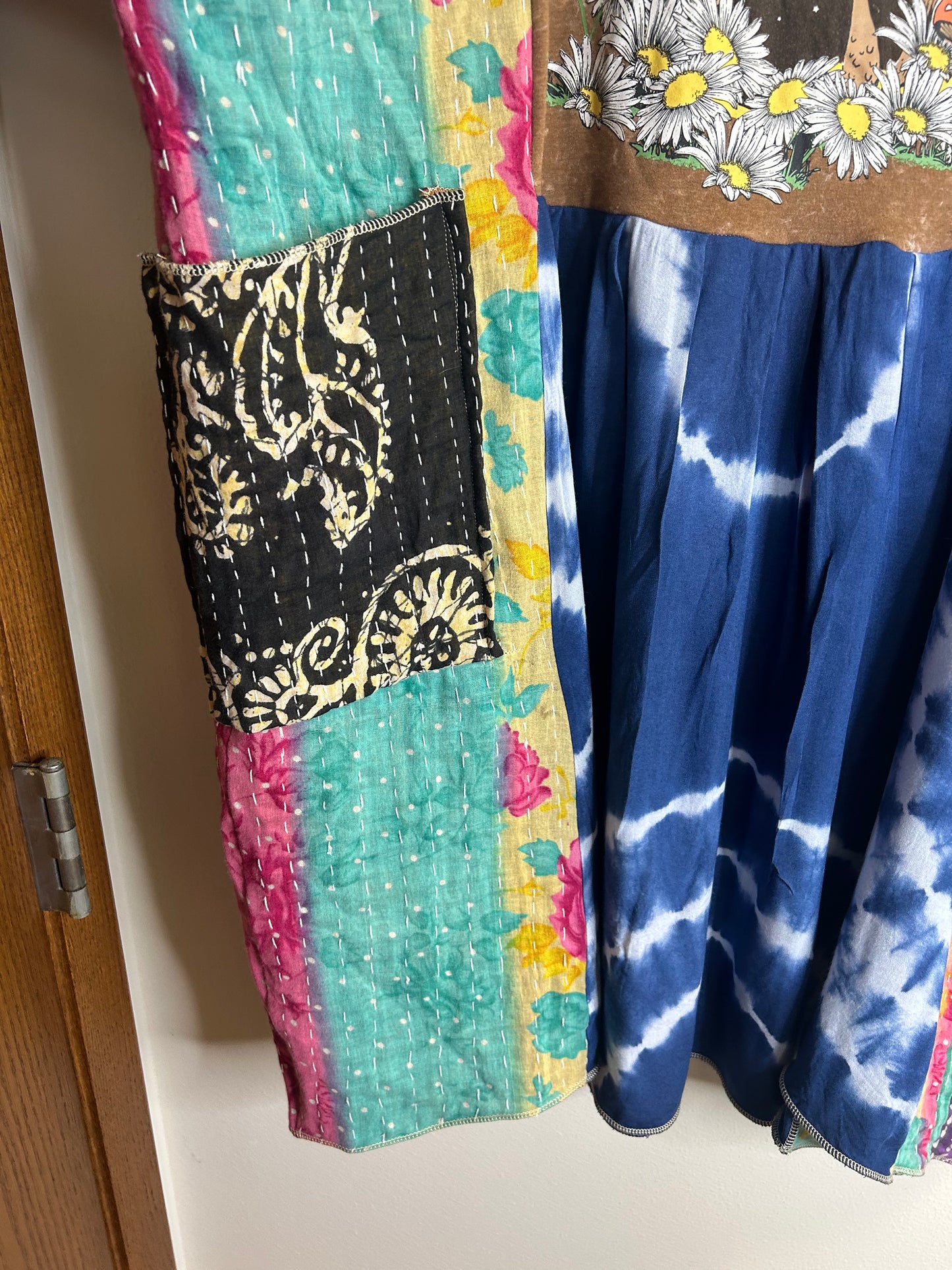 Good Days Ahead plus size dress upcycled kantha