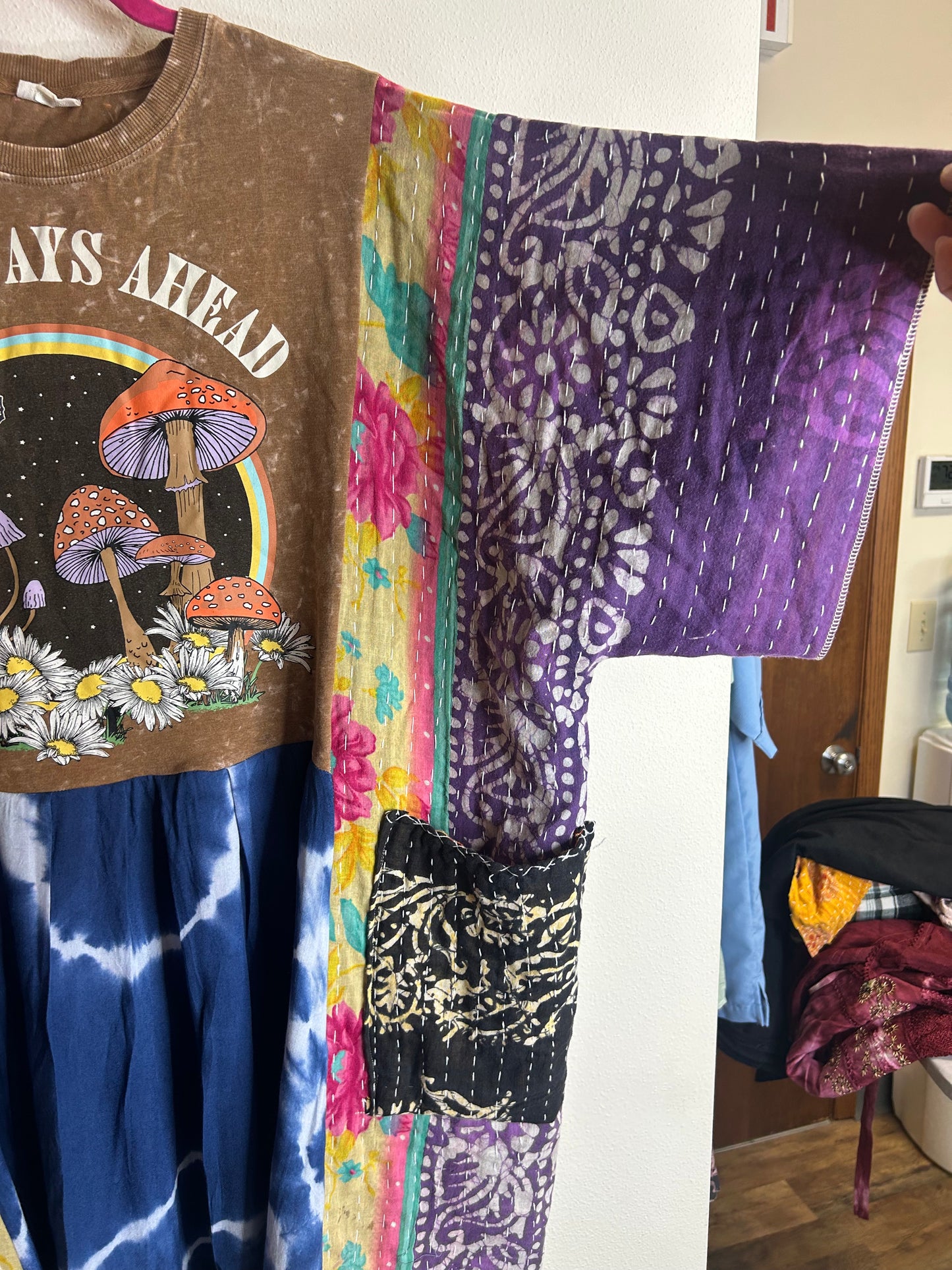 Good Days Ahead plus size dress upcycled kantha