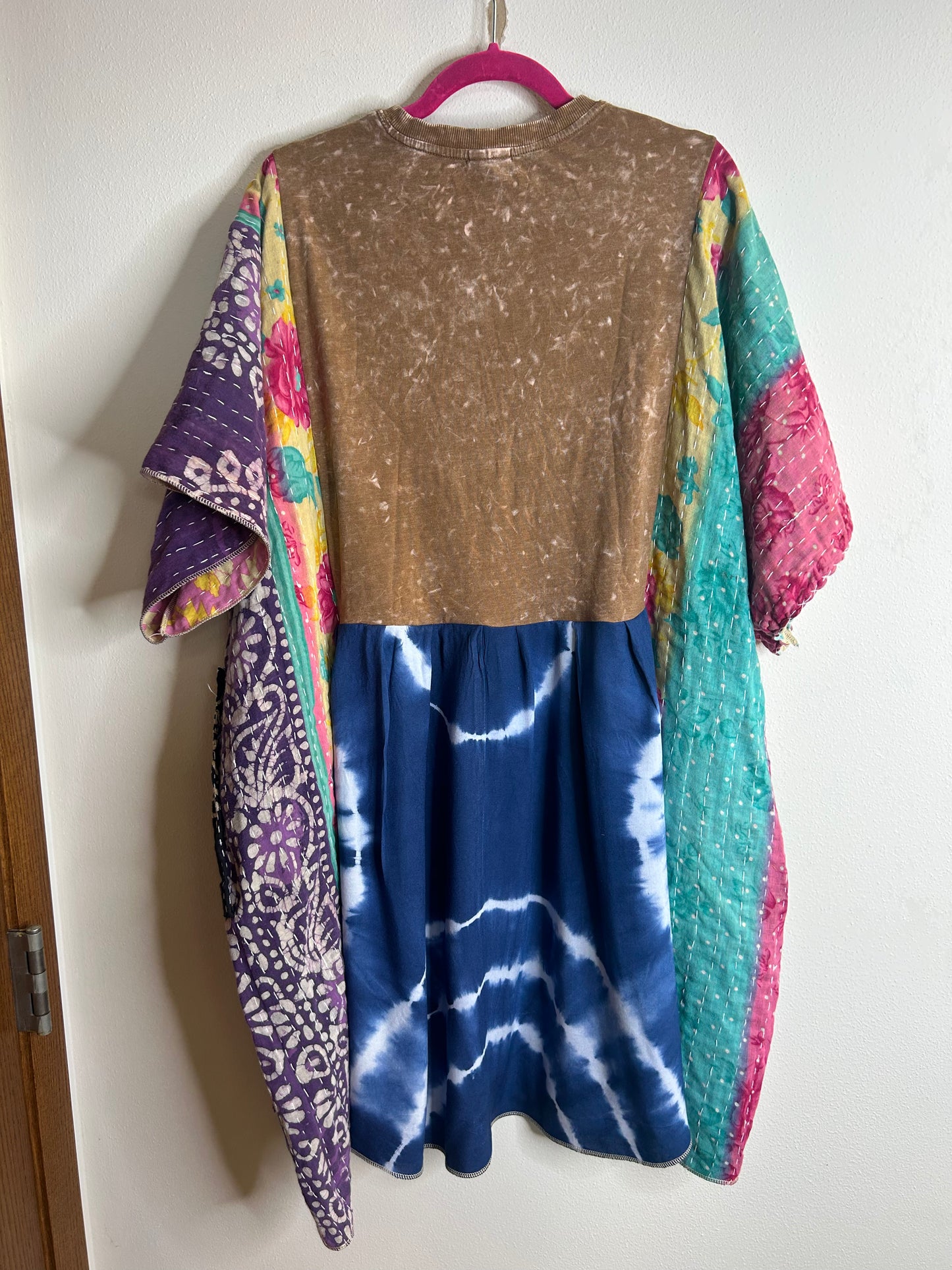 Good Days Ahead plus size dress upcycled kantha